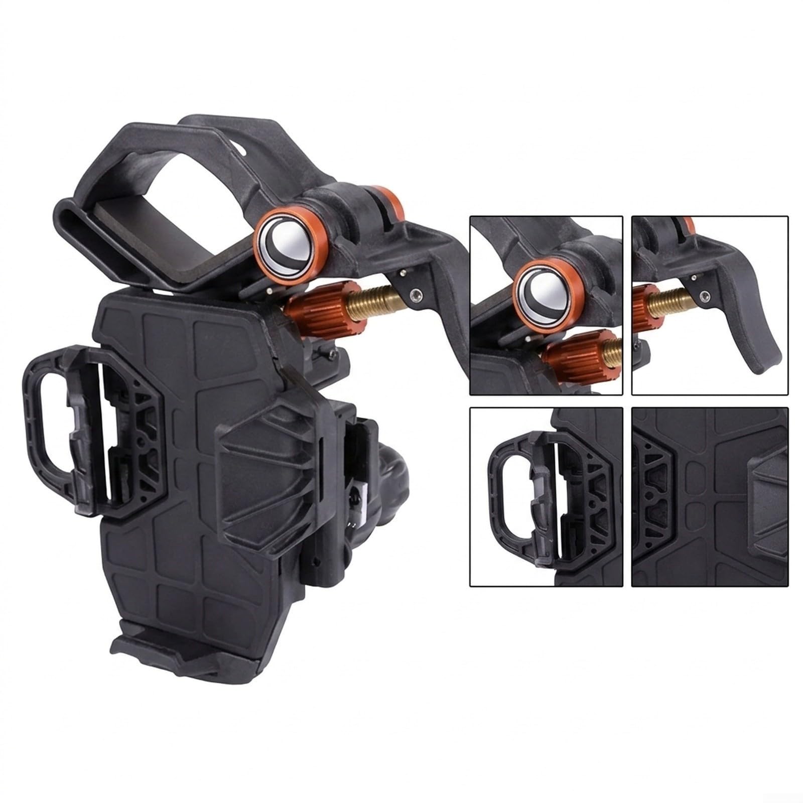 Supporto Telefono Binocolo Plastica Nero Supporto Telefono Binocolo