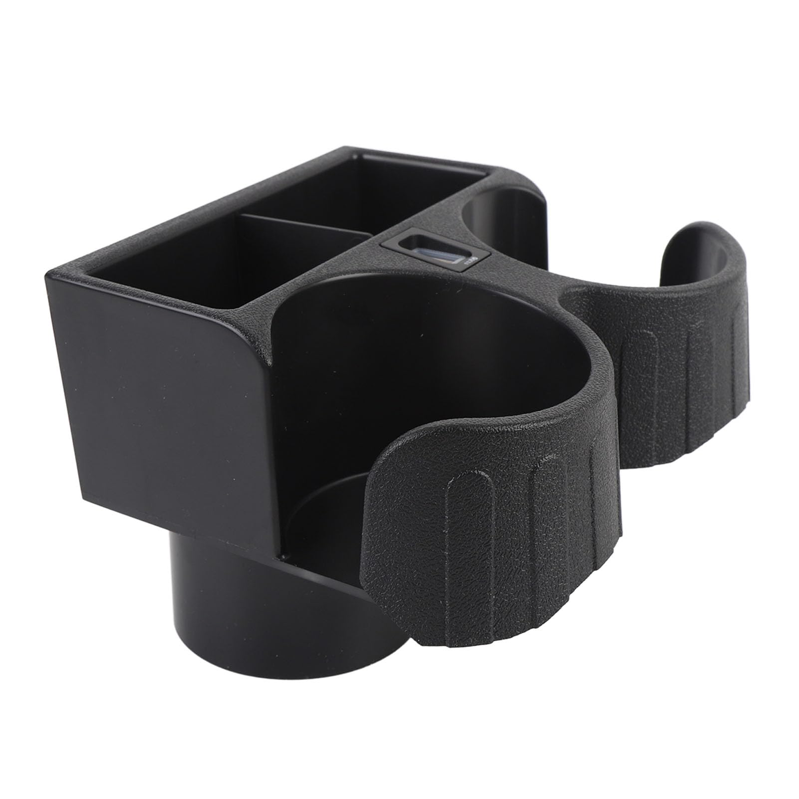RiToEasysports Portavasos para Consola Central Consola de Plástico Portavasos Doble con Puerto USB Fácil Instalación Diseño Resistente Al Calor para Conductores Que Organizan Dos Bebidas y Artículos