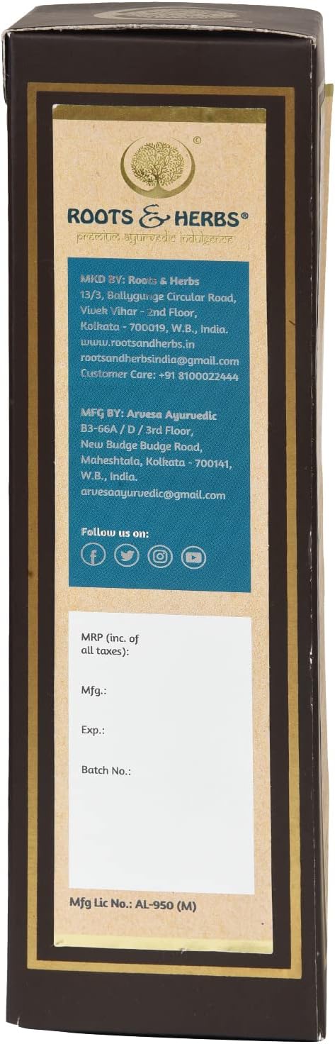 ROOTS AND HERBS Ayurvedic Tulsi Panchang Body Massage Oil 6.7 FL Oz - Image 5