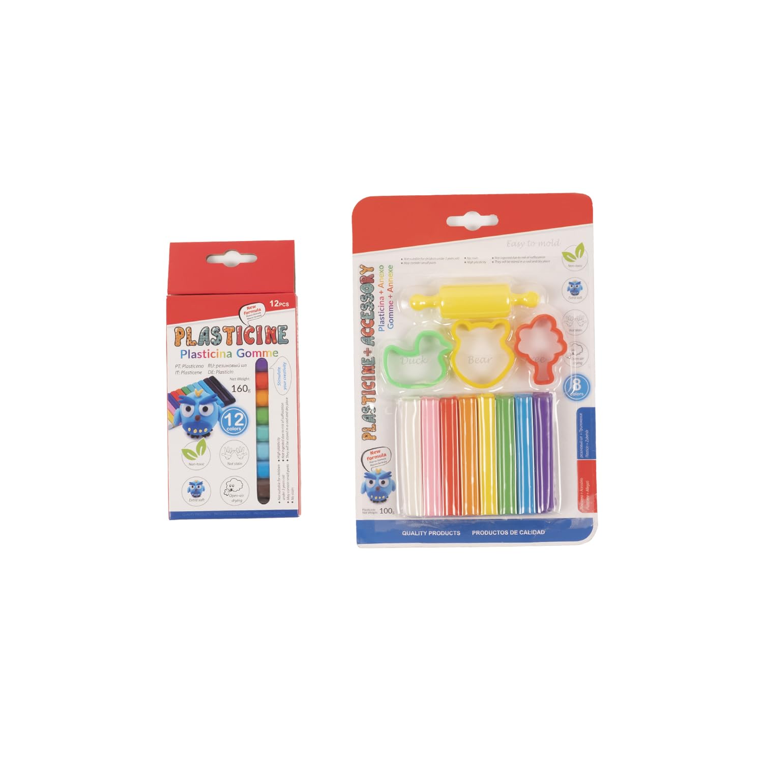 Plastelina, pack de 20 barritas, moldes plastilina, regalos para cumpleaños infantiles, juegos para niños, regalos ratoncito perez, manualidades niños