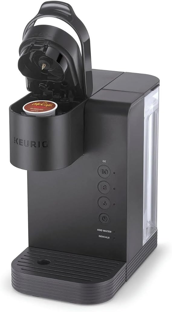 Keurig K-Express Essentials Matte Gray Single-Serve K-Cup Pod Coffee Maker | The Strong Brew button for bold, Endless options for festive sipping