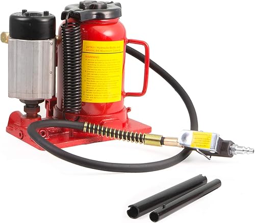 Stark - Gato de aire de 20 toneladas con mango y mango para botella de aire