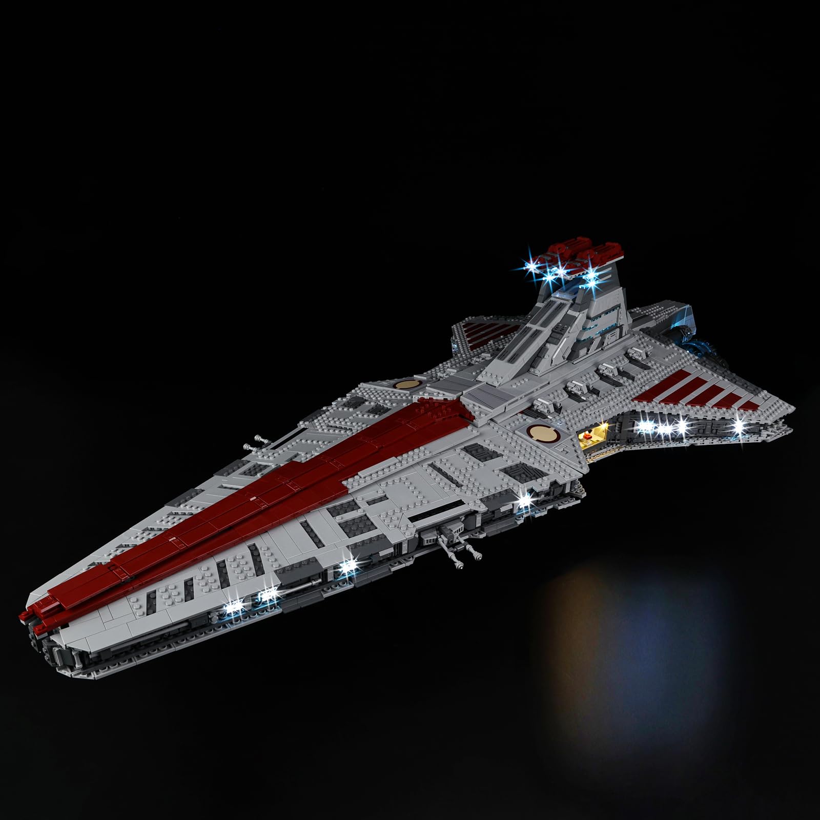 BrickSoulLed Light Kit for Leg0 Venator, Compatible with 75367 Leg0 Light Kit, Light Up Your Leg0s Class Republic Attack Cruiser Building Set - NO Leg0 Blocks Set (Classic Version)