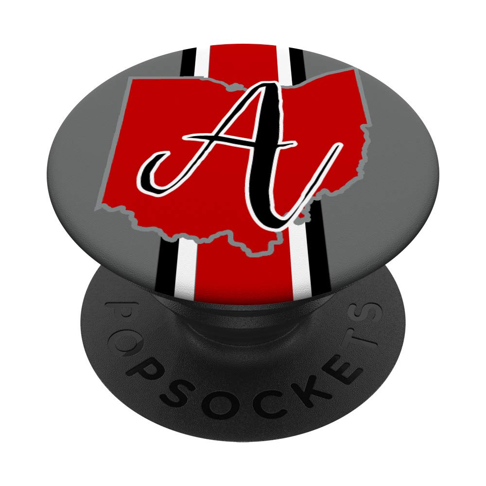 State of Ohio with Letter A and Stripe PopSockets PopGrip: Swappable Grip for Phones & Tablets
