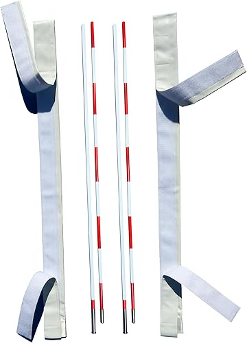 Juego de antenas de voleibol Fibra de vidrio plegable de gancho y bucle de mangas de voleibol Antenas Equipo de cancha de voleibol de interior y