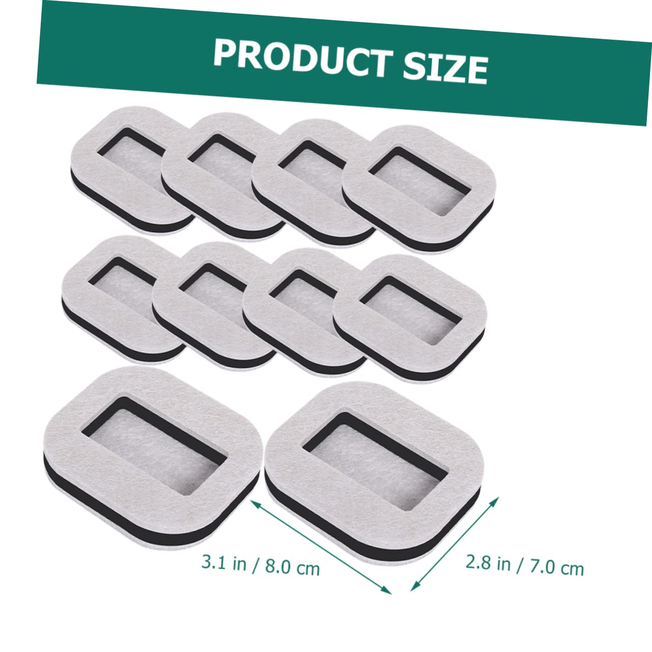 Housoutil 30piezas Protector De Suelo para Sillas De Almohadillas De Fieltro para Muebles Amortiguadoras De Ruidos Antideslizantes y Resistentes Rayones para Sillas Sofás y Mesas Ruedas