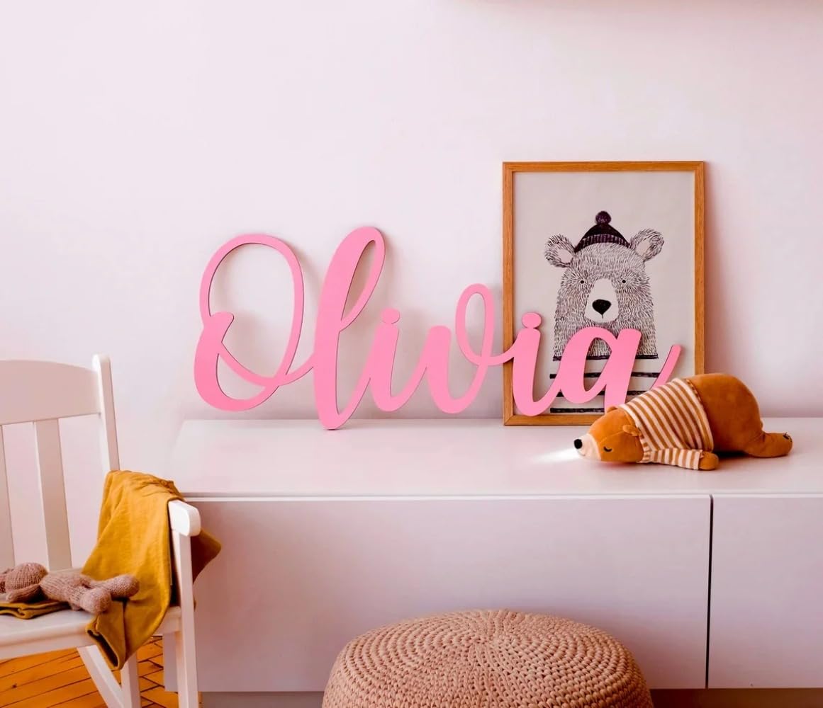 Wood Wall Names Custom Wooden Wall Signs Names & Letters