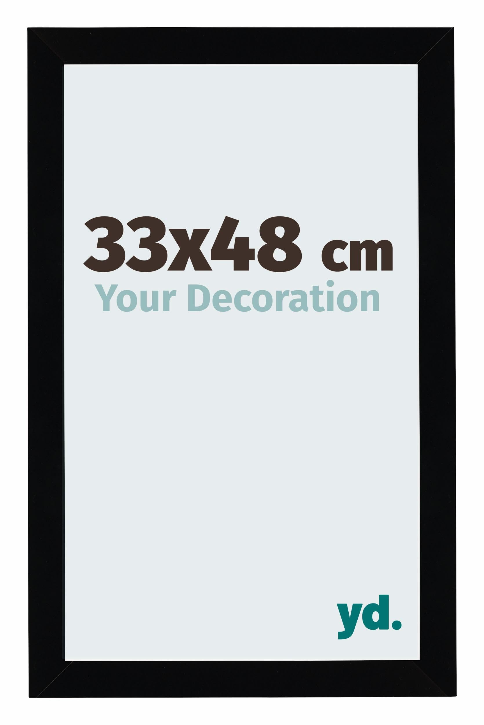 Your Decoration - Puzzle frame 33x48 - Black High Gloss - Puzzle frame 500-1000 Pieces - MDF Photoframe - Mura