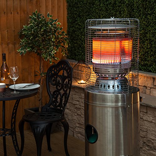Fire Mountain 13kW Stainless Steel Bullet Gas Patio Heater ...