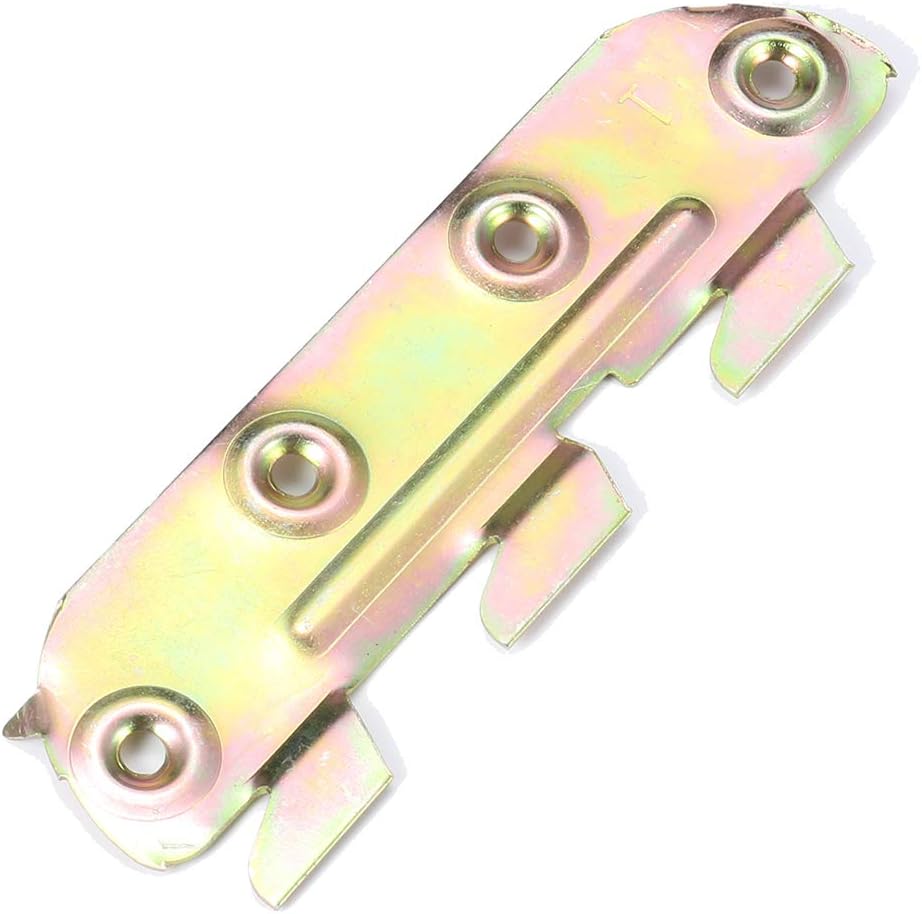 8pcs 5 Inch Iron Bed Rail Brackets Heavy Duty Snap Connectors for Repair or Replacement of Bed Connectors