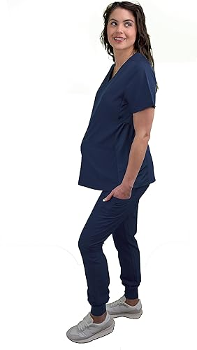 Miniatura 6 de Camiseta médica de enfermería médica con cuello en V para mujer GT Performance