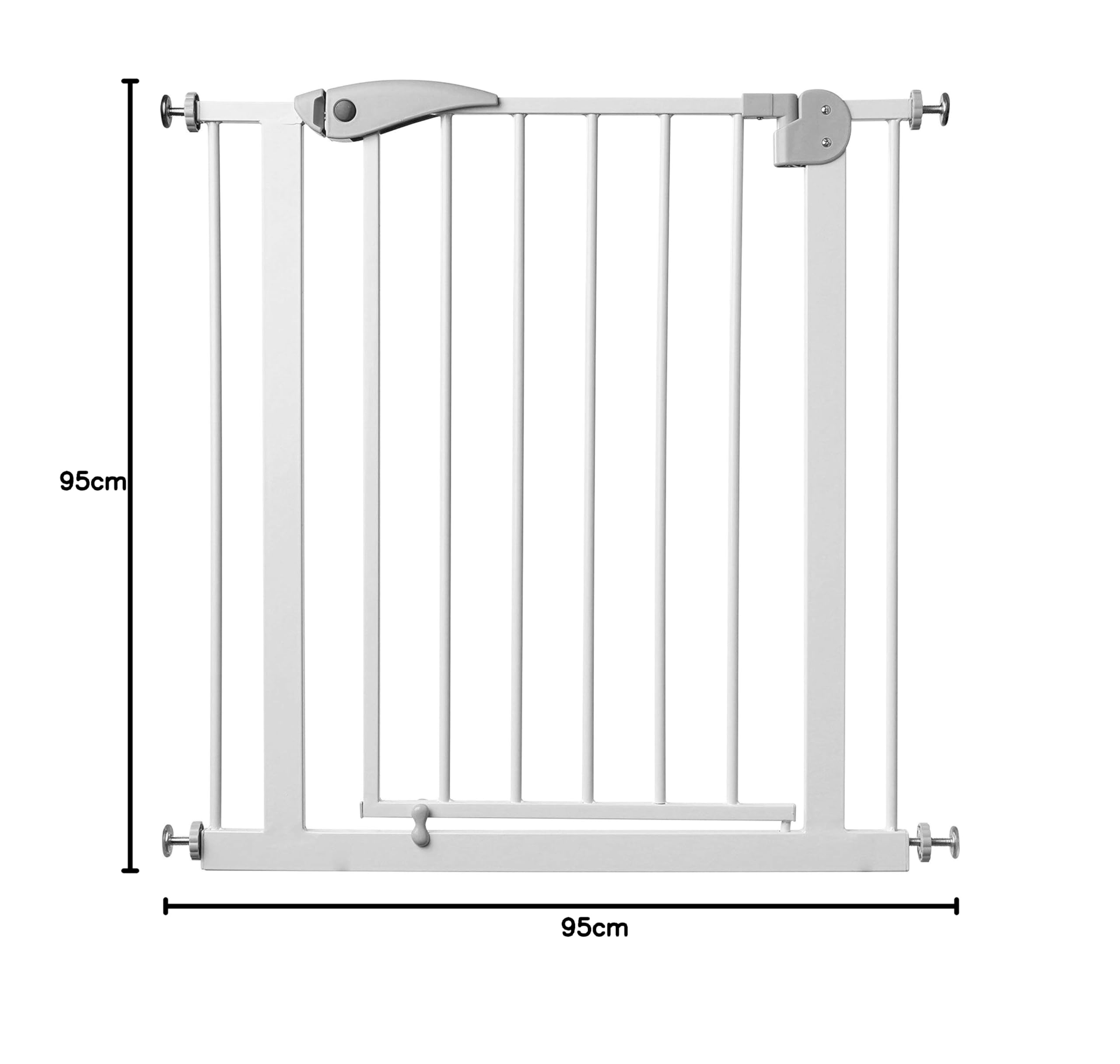 Star Ibaby Barriere de Securite Enfant sans Percage, Barrière Ajustable et Extensible pour Bebe et Chien, Barriere de Securite Chien, Barrière de Sécurité Escalier et Porte pour Bébé, Taille 65-95 cm
