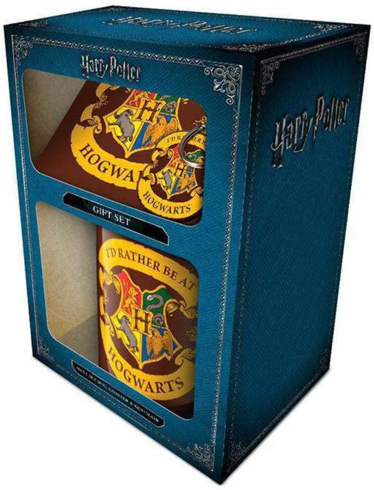 Harry Potter (Rather Be at Hogwarts) Mug, Coaster and Keychain Set