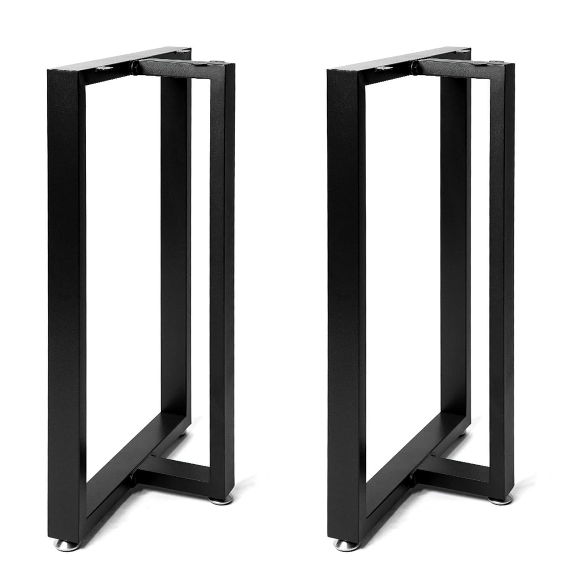 Black Metal Table Legs 28''inch Heavy Duty Metal Desk Legs,DIY Metal Legs for Table,Industrial Table Legs for Home Furniture(Without Plank)