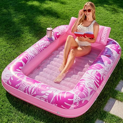Sloosh Gonflable Chaise Longue de Piscine pour Adultes, 70