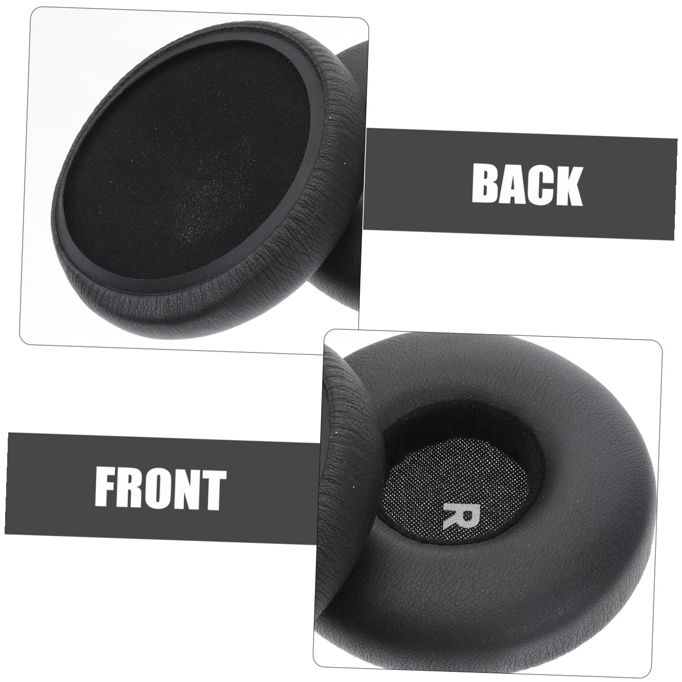 Paire De Coussinets Doreille De Rechange pour Casque Mousse PU Noire Robuste pour Une Meilleure Résistance À Lusure