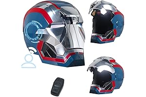 Electronic Patriot Helmet Iron-Mans Adult Voice Control/Sensing/Remote Control Open/Close With Sounds &...