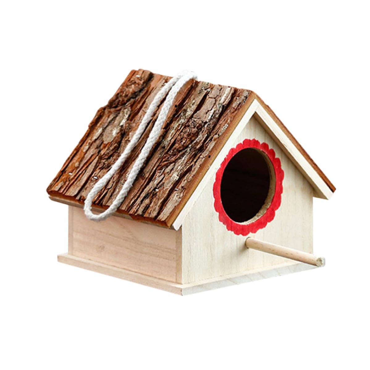 Jaula de pájaros de madera maciza para cría y uso ornamental en exterior