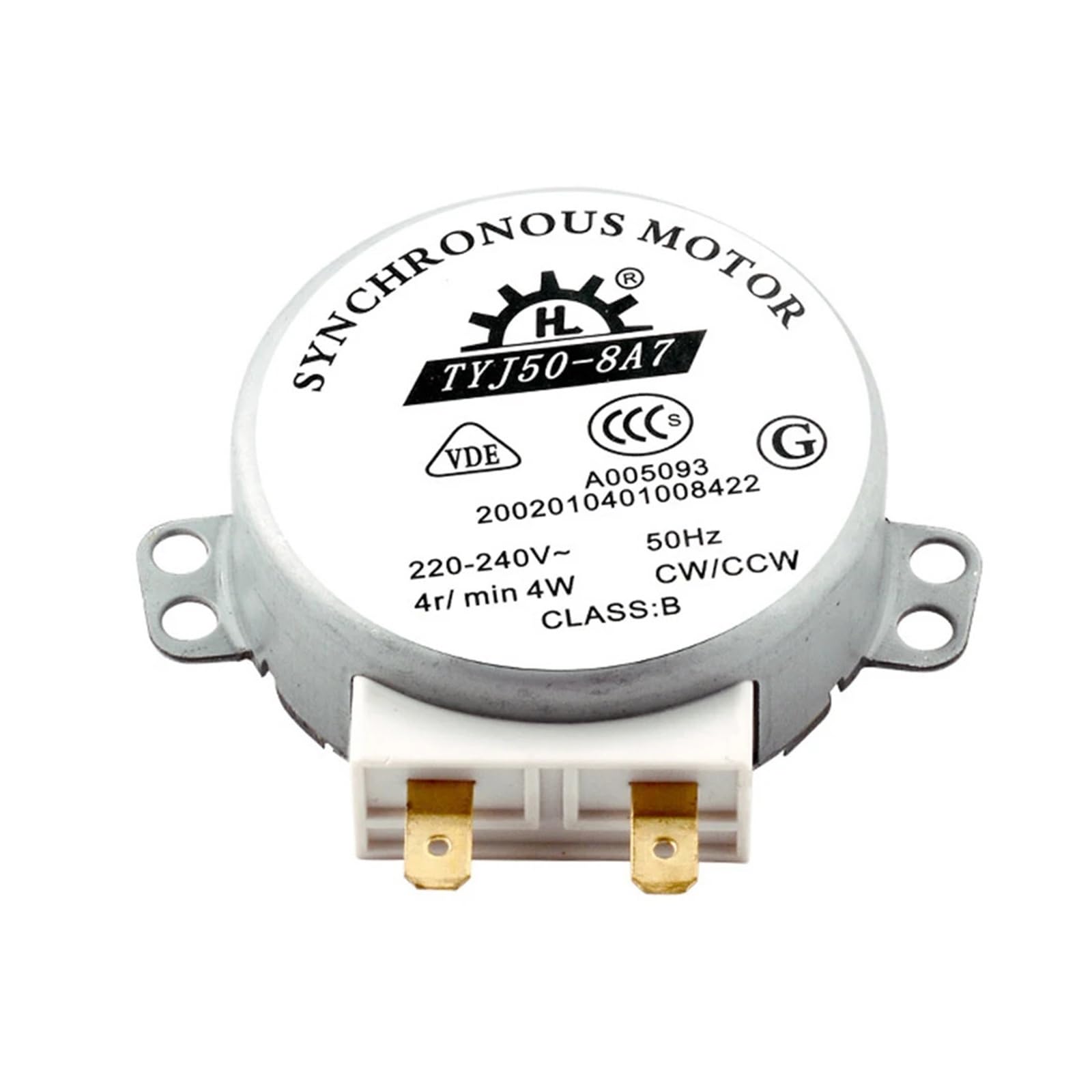 Moteur synchrone de rechange pour plateau de micro-ondes AC 220V-240V durable