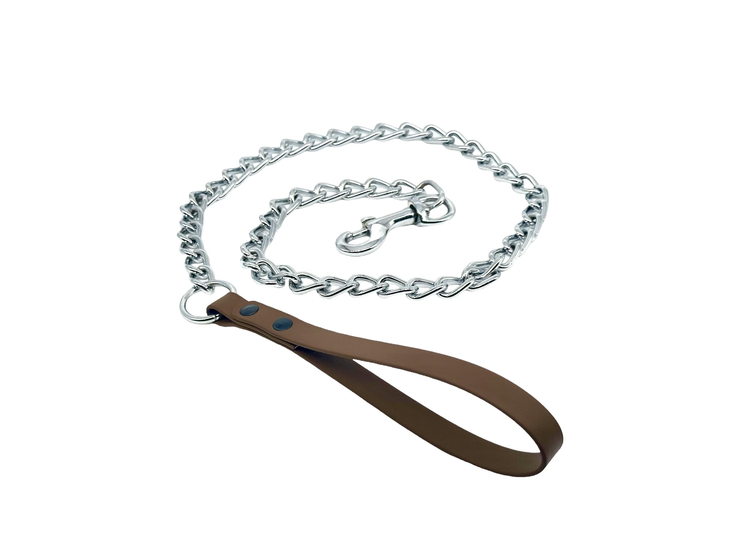 L&J Pets UK Strong Biothane and Metal Chain Adjustable Dog Training Lead