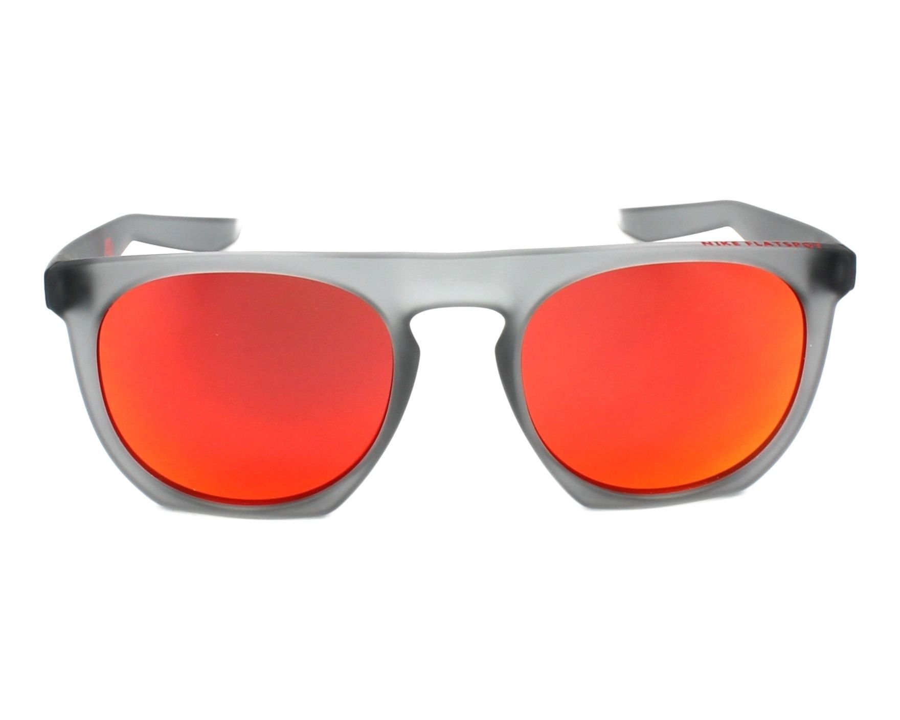 NIKE EV1045-016, Injected Sunglasses MT Wolf Grey W/Gry Ml Red Lens Unisex-Adult, Standard