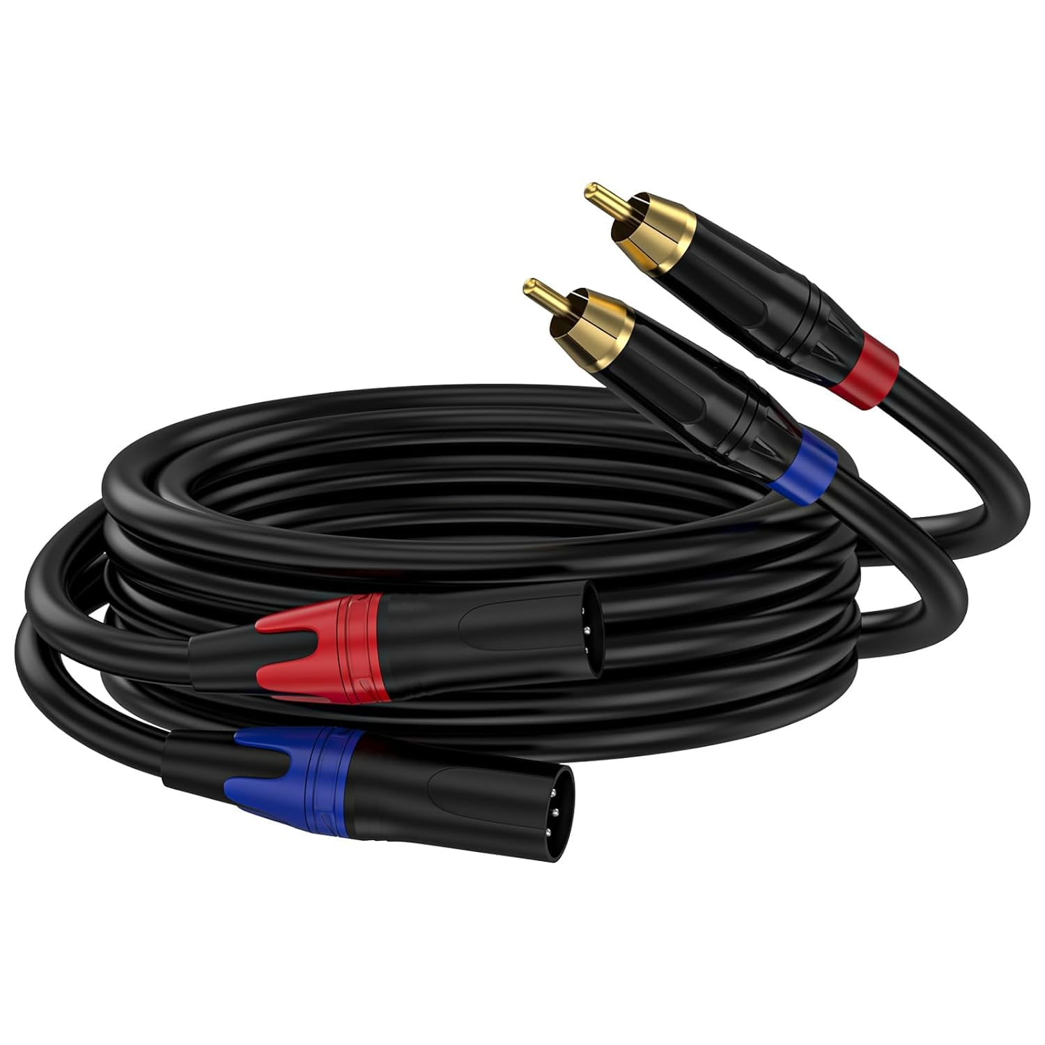 RCA to XLR Cable Dual RCA to XLR Cable 2 RCA to XLR Male Cable Dual XLR to RCA Cable Mic XLR Cable for Amplifier Mixer Microphone Audio Cable (1.5 Meter)-image-45