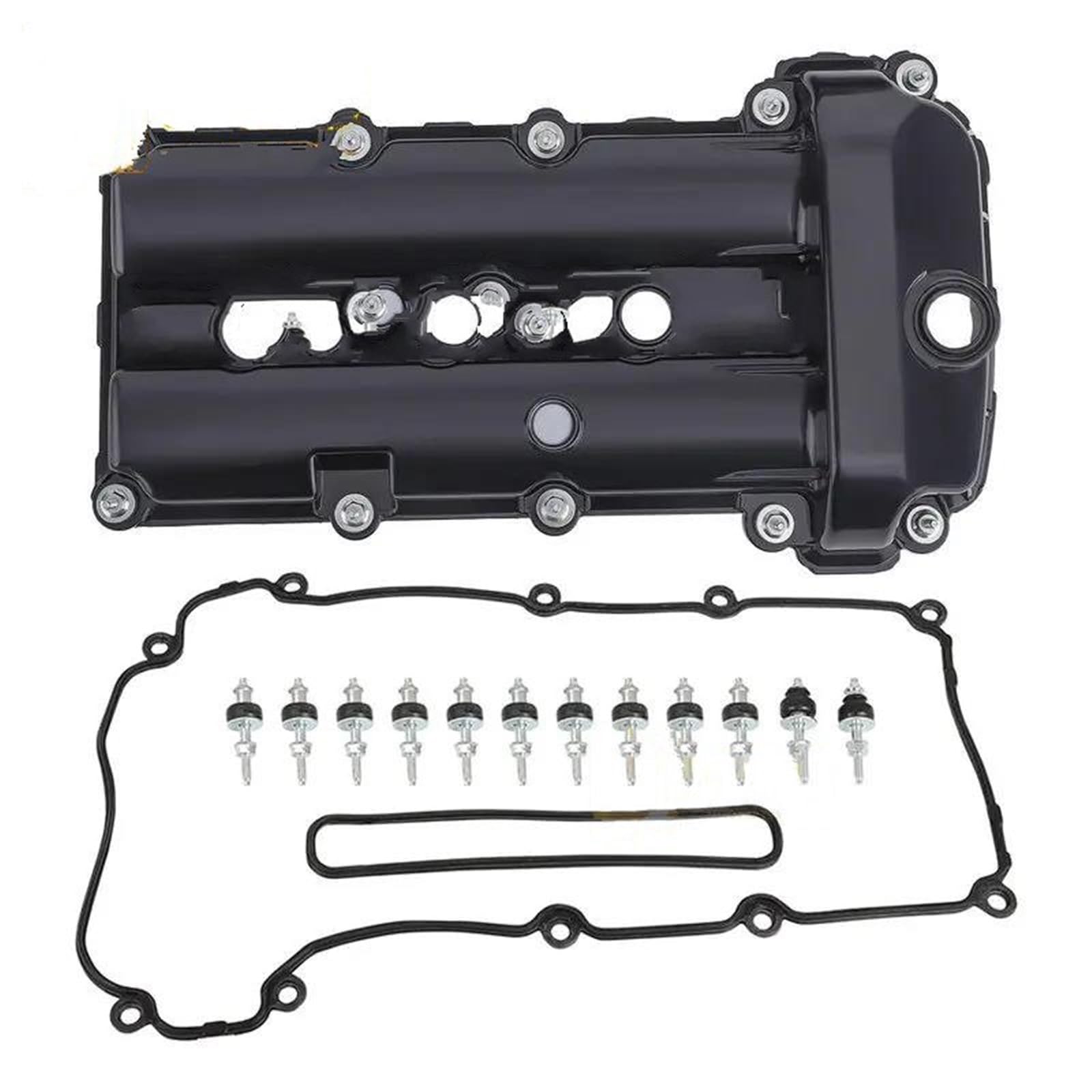 Coperchio valvola auto Coperchio Valvola Motore In Alluminio Con Guarnizione Per Jaguar XE XF XJ Punterie Valvola Motore(Giusto)