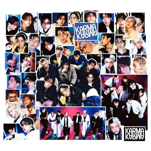 Stray Kids Karma Album Photo Stickers 100PCS Straykids Hollow Vinyl Sticker Pack for Water Bottle Phone Laptop Photo Deals Pack Gift for Stay Boys and Girls Stray Kids Merch