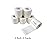 Transun Moo 6 Pack 2 x 5 Yards Self Adhesive Bandage Wrap Breathable Cohesive Vet Wrap for Pets, Elastic Self-Adherent Tape for Sports, Wrist, Ankle (White)