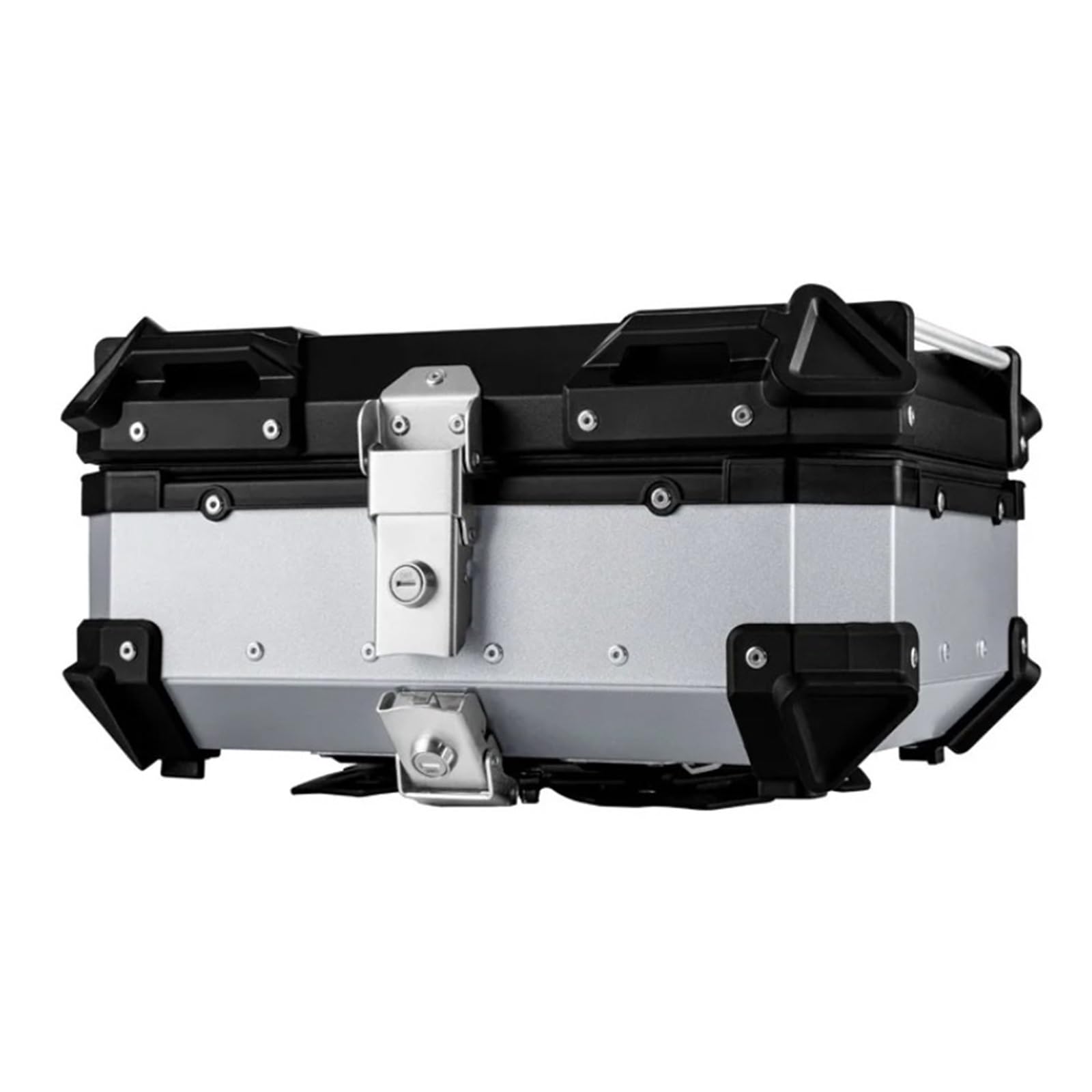 Top Case Box Luggage Moto Boîte Arrière De Moto 55L/65L/80L/100L, Coffre À Bagages Universel, Serrure, Mallette Rangement, Accessoires Supérieure(Black 80L)