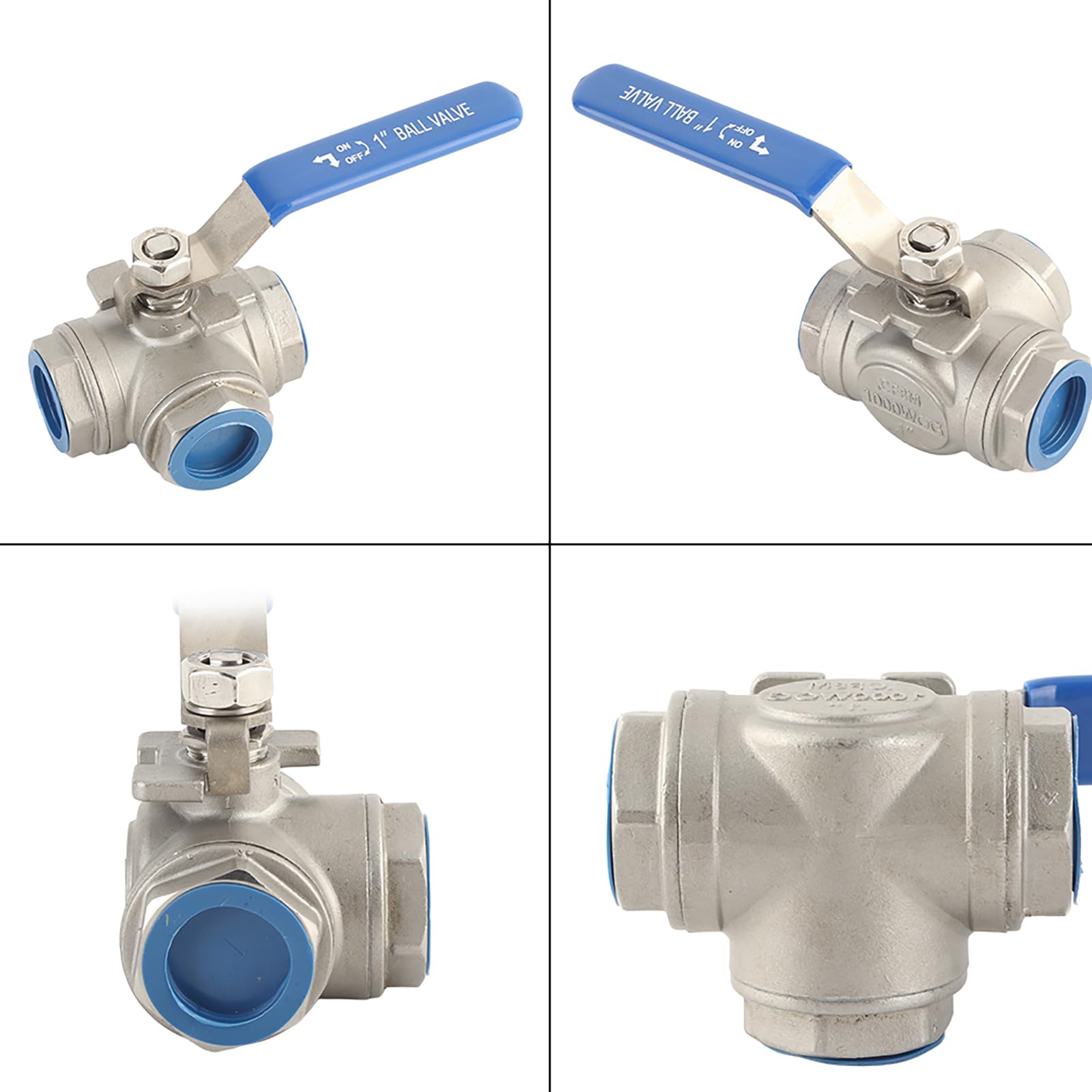 Vanne trois voies en acier inoxydable type L DN25 pour la rénovation du chauffage central