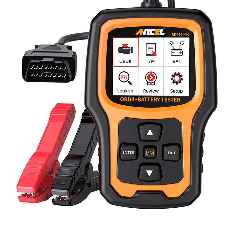 Ancel 2in1 Diagnostic Scanner OBD2 and Battery Tester AD410 PRO