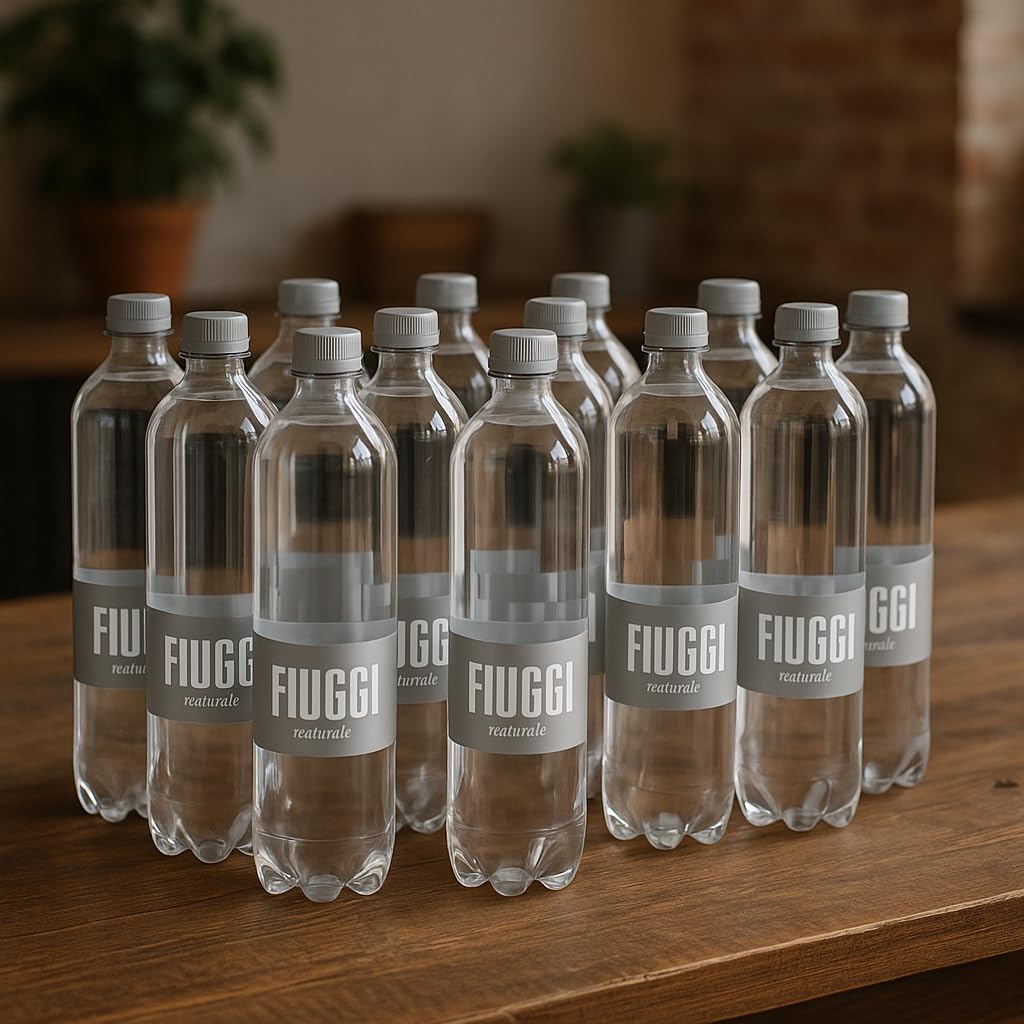 12 Bottiglie Acqua Minerale Naturale 100cl – Oligominerale in PET per Fiuggi – Idratazione Leggera Quotidiana, Totale 12 Litri