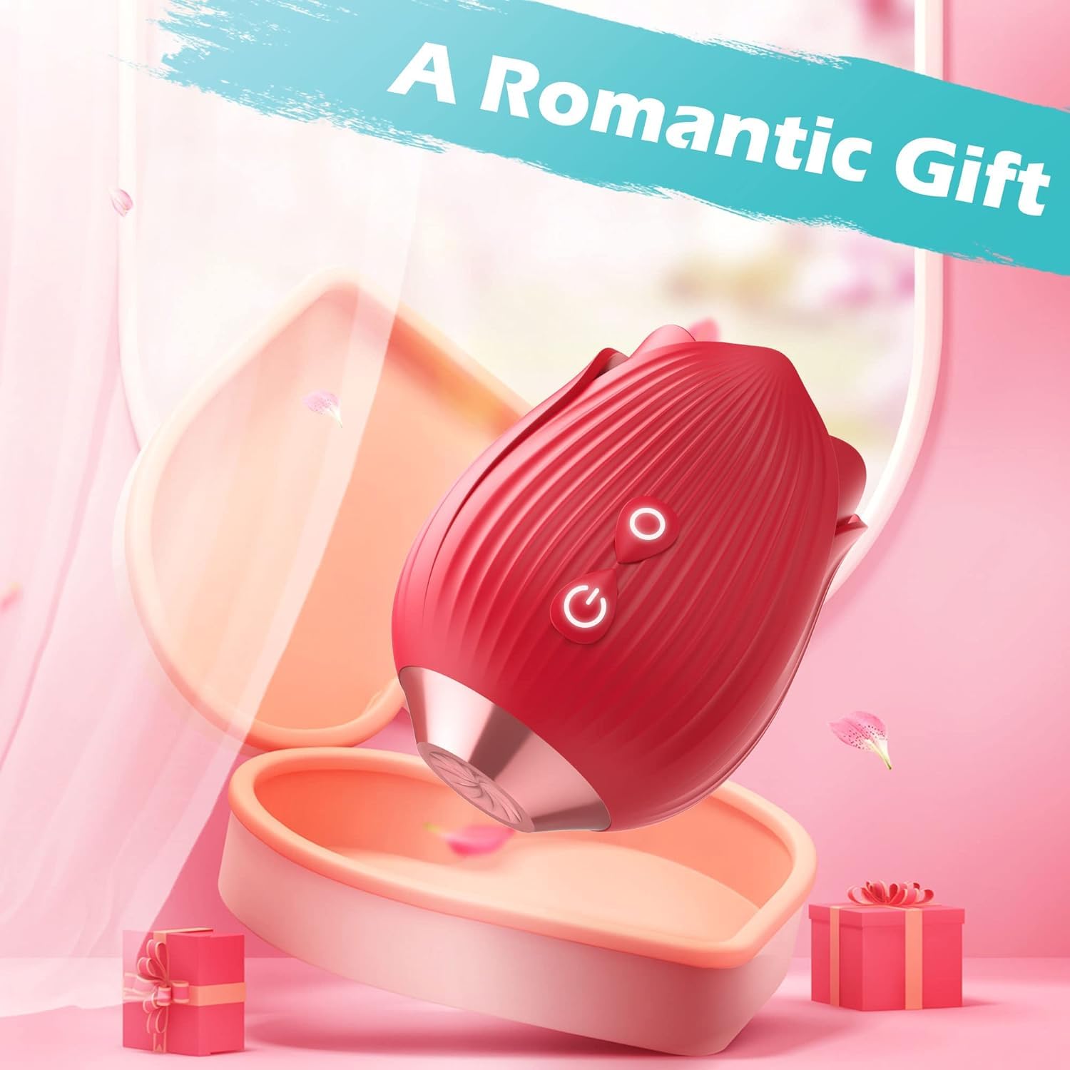 Generico Stimolatore Sessuale Rosa Per Donne Con 10 Modalità Di Tocco, Vibratore Stimolatore Del Capezzolo Clitorideo Per Piacere, Giocattoli Sessuali Per La Stimolazione Del Clitoride Del Capezzolo