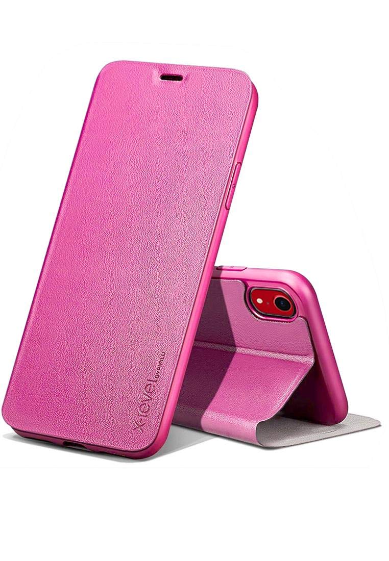 X-Level FIB Series Flip Case Cover Suitable for Apple iPhone XR, 6.1 Inch - Pink