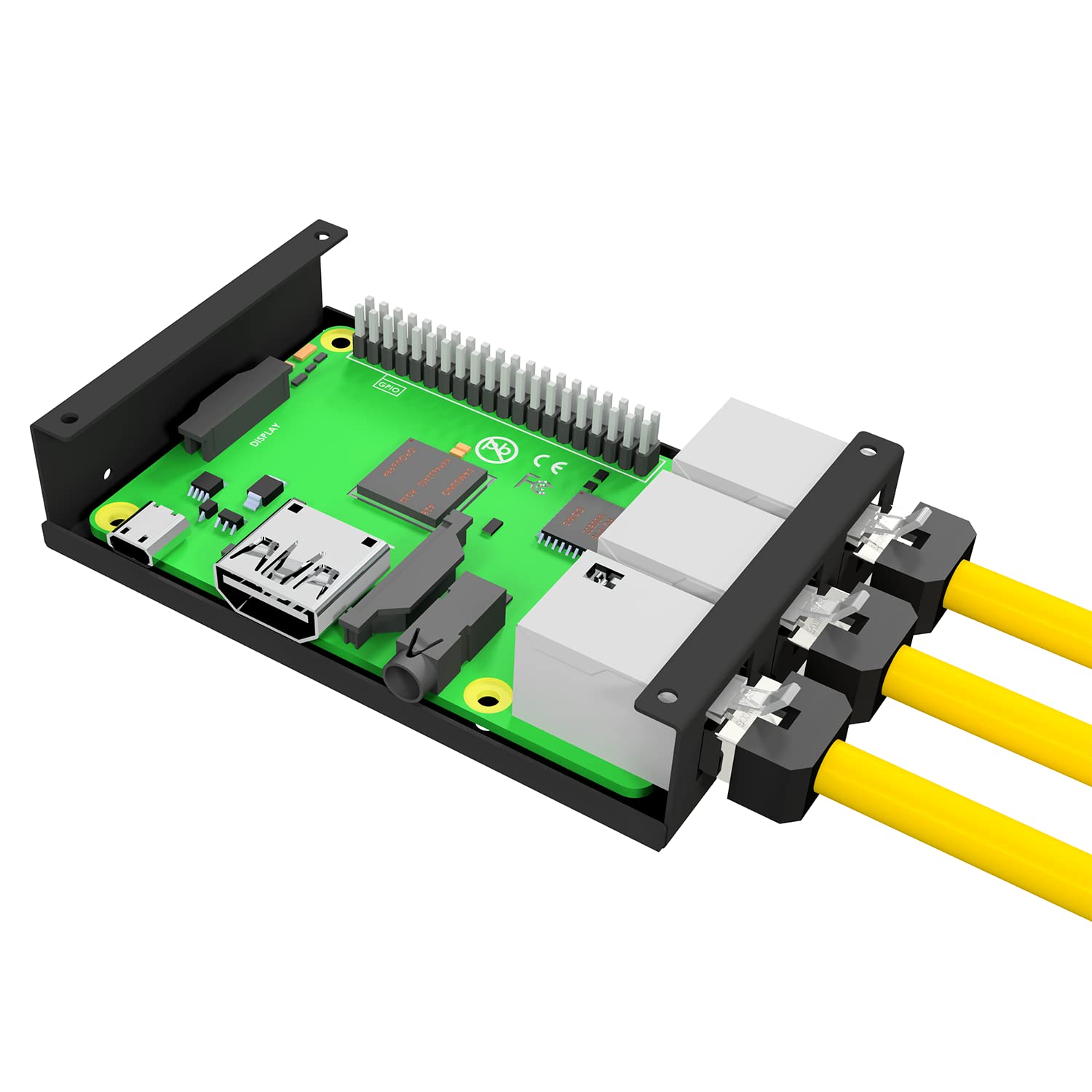 AIXONTEC 10 x 0,5 m RJ45 Netzwerkkabel kurzer RJ-45 Stecker Gigabit Cat.6 Patchkabel Ethernet LAN Kabel geschirmt Grau Schwarz