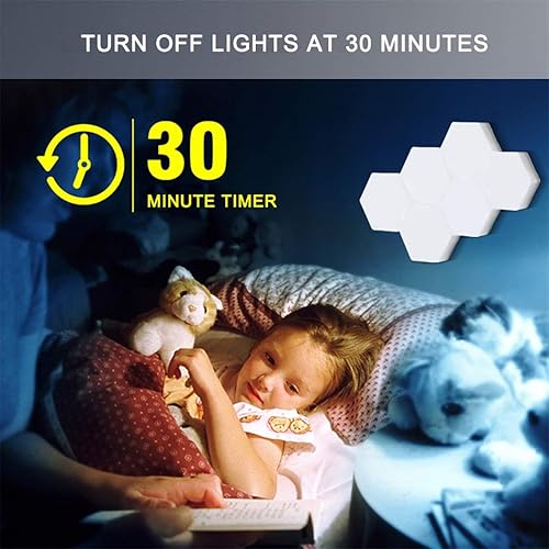 Miniatura 3 de LIRUXUN 1-16 lámparas de iluminación sensibles al tacto, lámparas hexagonales modulares táctiles de pared LED, lámpara de noche creativa (tamaño  1