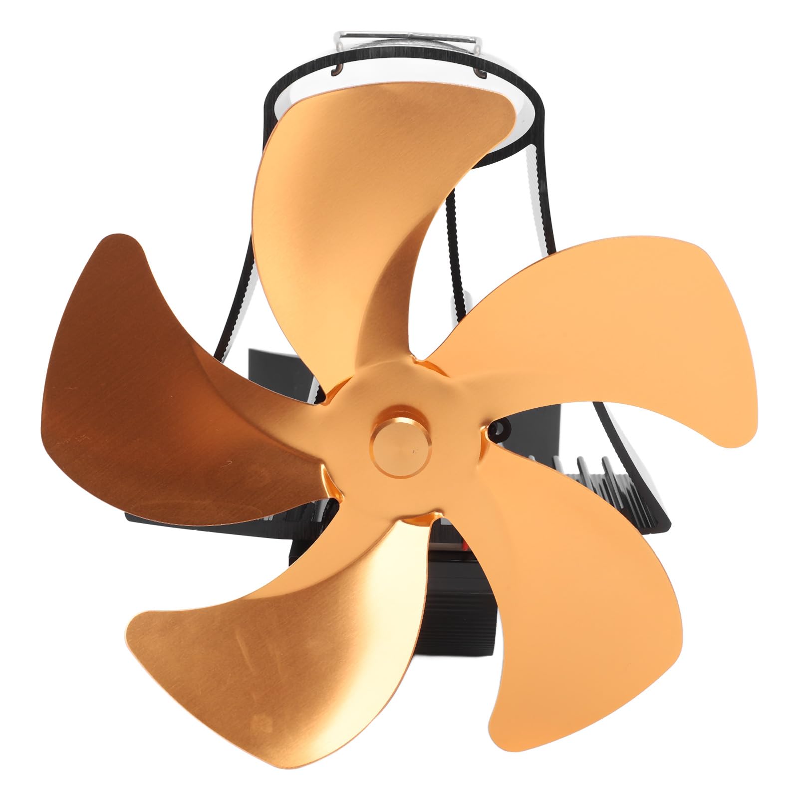 Garosa Ventilatore da Parete per Camino a 5 Pale, Alimentato Dal Calore | Costruzione in Lega di Alluminio, Funzionamento Silenzioso, Senza necessità di Alimentazione Esterna, Compatibile con Stufe