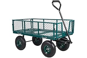 Utility Wagon Farm LiveBest Heavy Duty Cart with Removable Sides, 550 Lbs Capacity