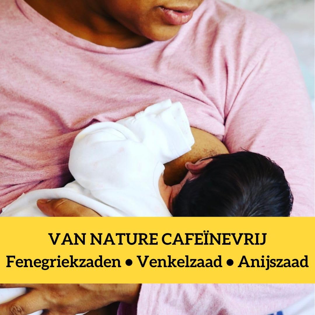 HOTTEA MAMA | Milk’s Up | Breastfeeding & Lactation Support Tea | Organic Fenugreek & Fennel | Caffeine-Free | Herbal Tea | 14 Whole Leaf Biodegradable Bags - Makes 28 Cups
