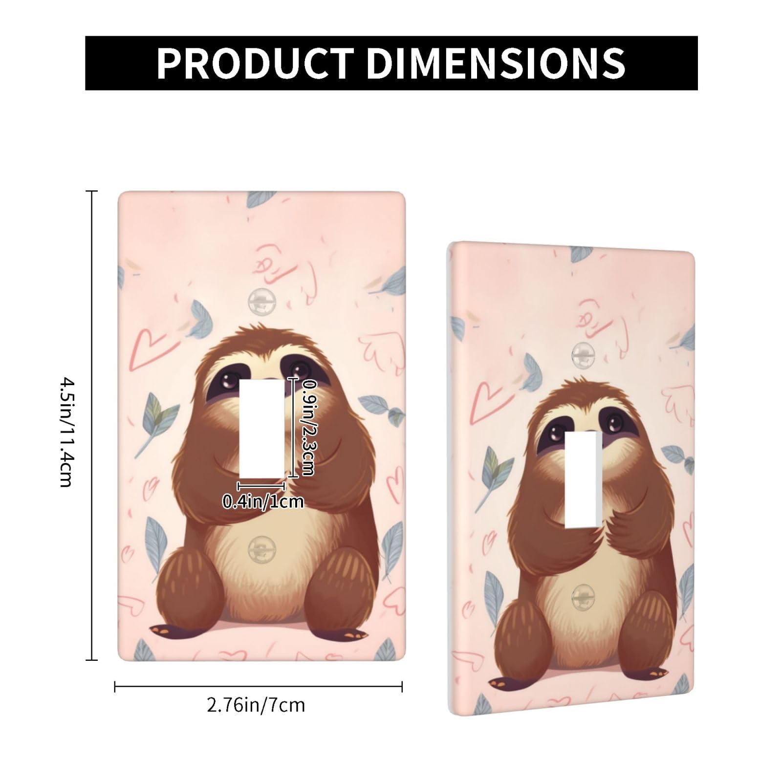 Plaque Murale Décorative à Bascule 1 Gang - Couvercle De Prise De