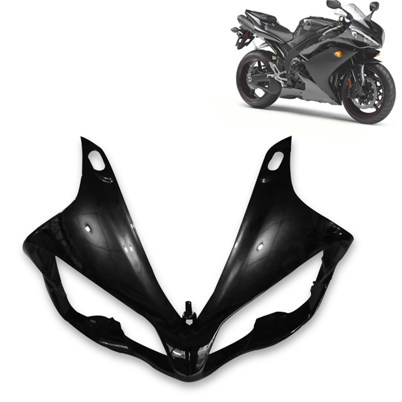 Fairing Pasuje do YAMAHA YZF-1000 YZF-R1 2007-2008 motocykl z włókna węglowego przedni reflektor osłona panelu osłony nosa obudowa owiewki Motorcycle Cowl Fairing Cover(Unpainted)
