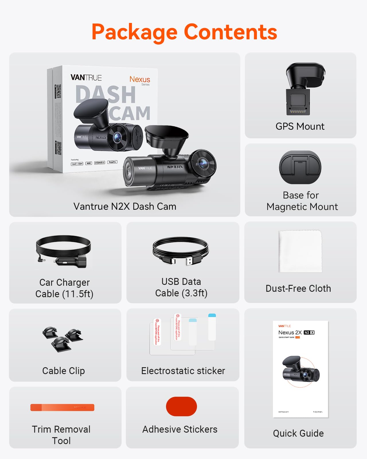 REDTIGER F17 4K 3CH Dash Cam, STARVIS 2 Sensor HDR, 64GB Card, 5.8GHz WiFi | 2160P+1080P*2 Front Inside and Rear, 4 IR Night Vision, G-Sensor, GPS Tracking, Exclusive App, WDR Car Camera, Parking Mode product image 13