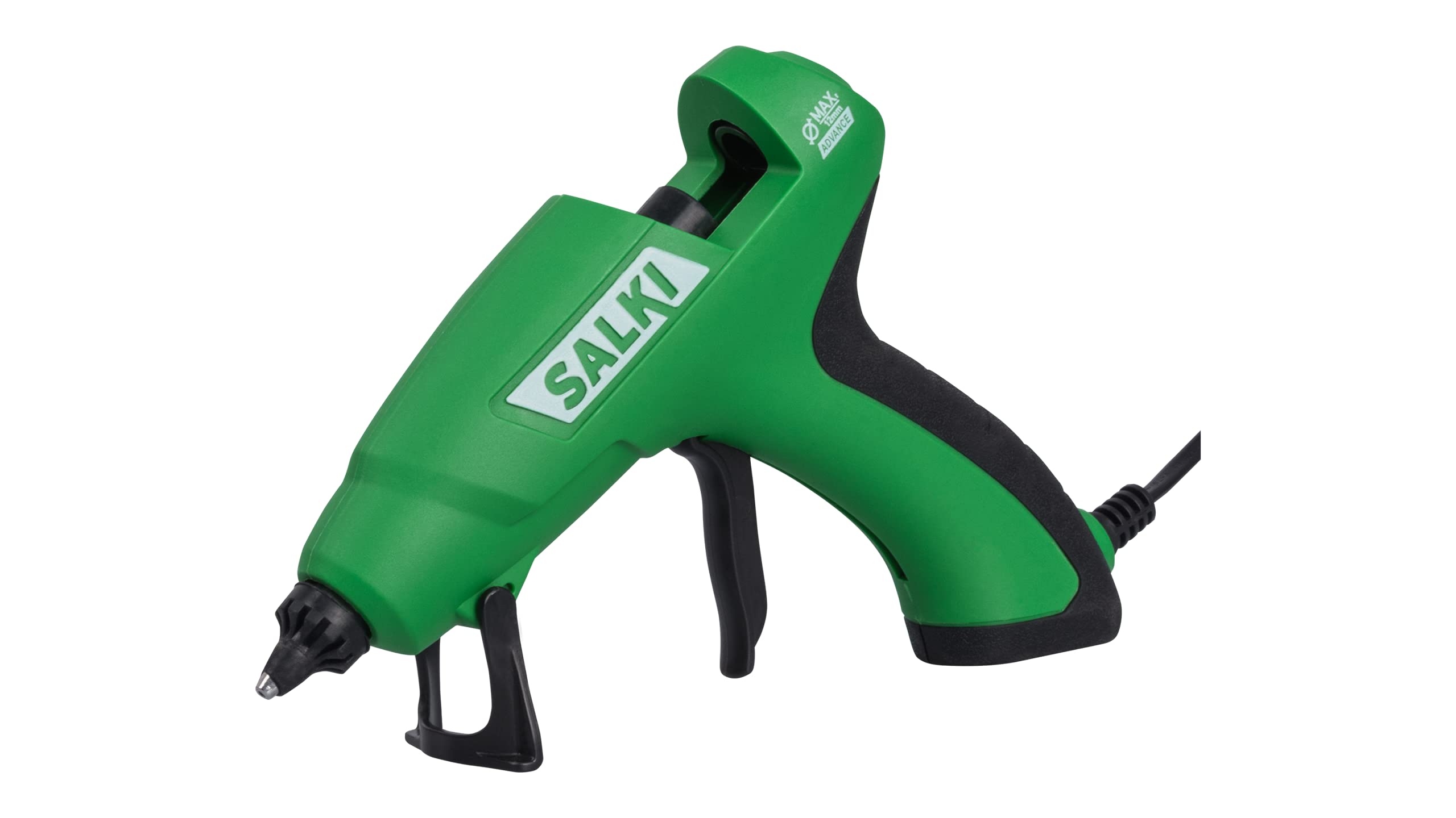 SALKI Pistola de Encolar - Pistola de silicona caliente premium para barras de cola termofusibles de 11,5-12mm de diámetro, Potencia de 60W para manualidades y reparaciones