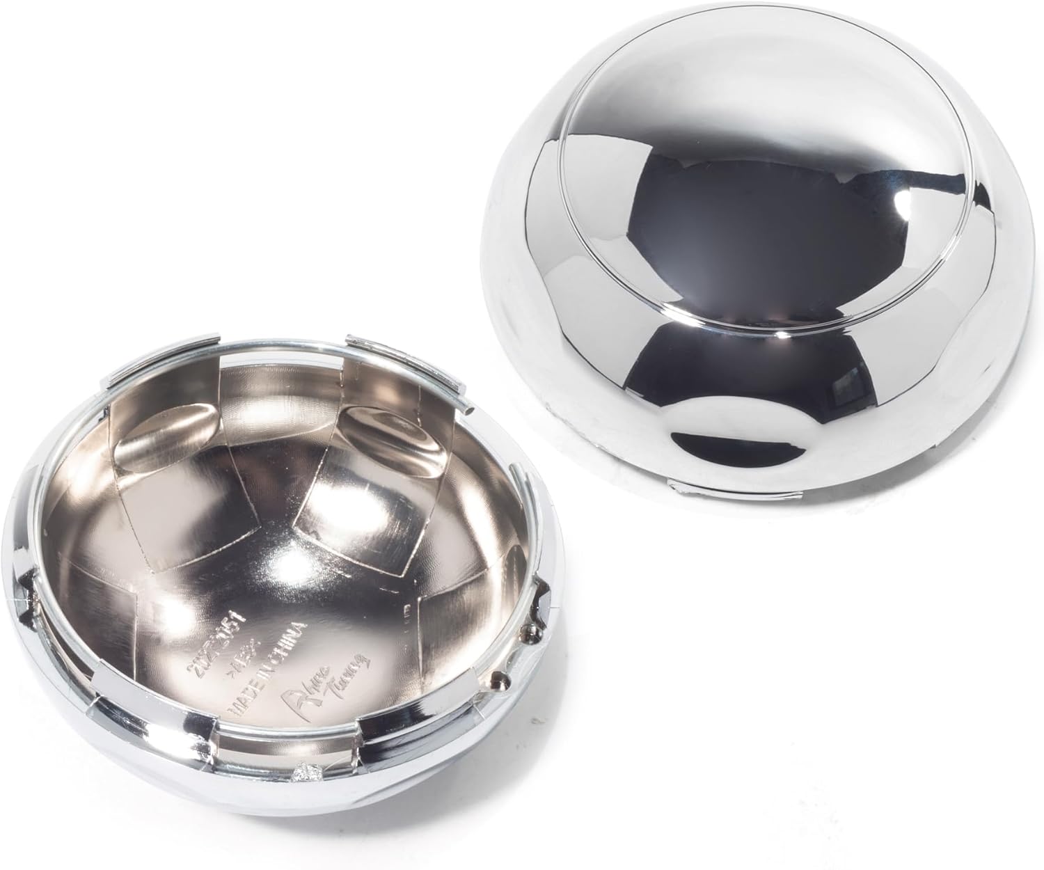 2Pcs 81mm(3.19in) Wheel Center Caps Wheel Rims Replacement 3148 Chrome Hub Caps, Compatible with BOSS Motorsport Series 301 303 304 306 307 308 Rim Caps