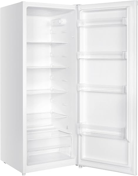 HYE Upright Larder Fridge - Medium Size Freestanding Fridge, 54.5cm Width, 242 Litre Capacity, Reversible Door, White, Suitable For Apartments & Families - RF01SDF242W01 - 4