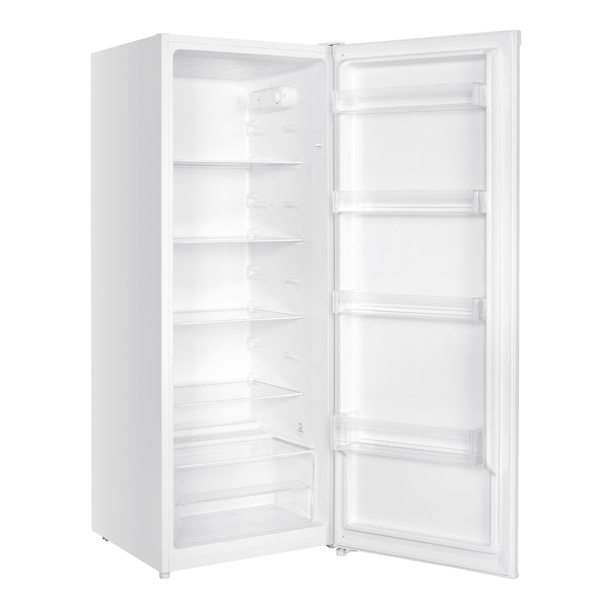 HYE Upright Larder Fridge - Medium Size Freestanding Fridge, 54.5cm Width, 242 Litre Capacity, Reversible Door, White, Suitable For Apartments & Families - RF01SDF242W01 - 4