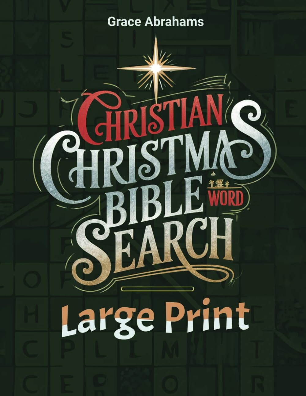 Christian Christmas Bible Word search: Large Print