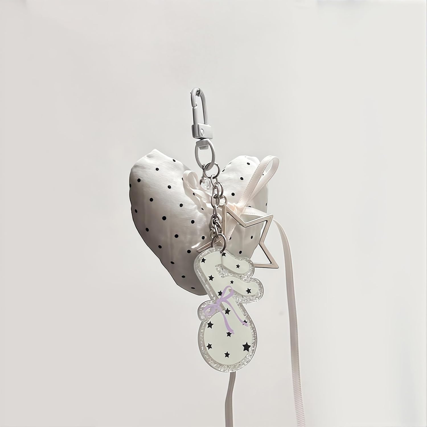 Elegant Styles Leather Phone Strap With Heart Pendant For Women Fashion Accessory(A) image 5