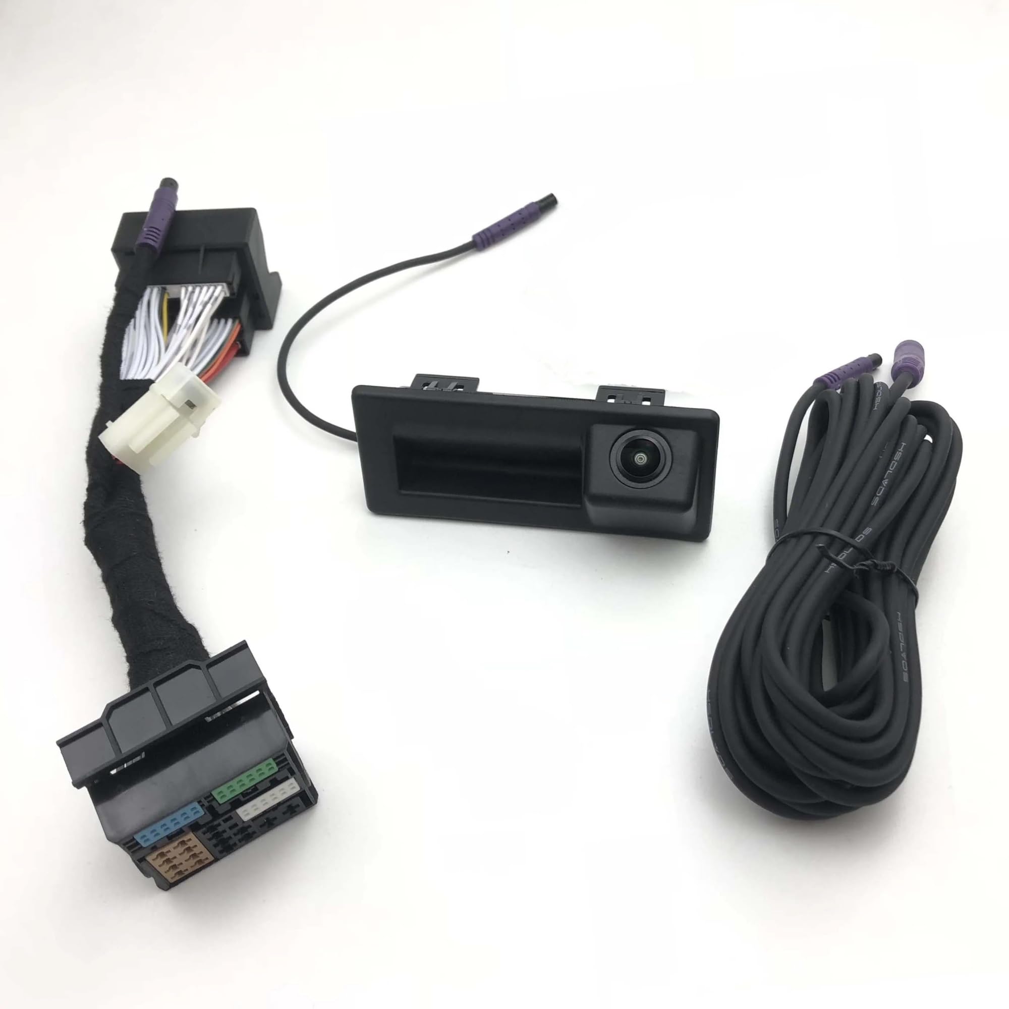 Retrocamera Auto Telecamera Dinamica Per VW Per Tiguan II 2016-2023 Posteriore Telecamera Retromarcia Unità MIB Visione Notturna HD Regolabile Telecamera